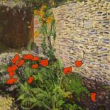 Peinture intitulée "coquelicots 3" par Pierre Paszkowski, Œuvre d'art originale, Huile