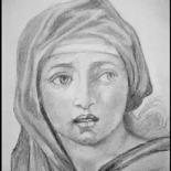 Dibujo titulada "Sibyla din Delphi" por Victor Covaliov, Obra de arte original