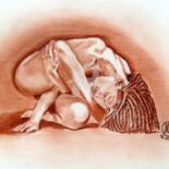 Contorsion de l'homme ou de la femme Dessin intitulée "Contorsion de l'hom…" par Jc C-S ' Art, Œuvre d'art originale, Pastel