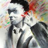 Schilderij getiteld "Will Smith" door Isabelle Reygaerts, Origineel Kunstwerk, Acryl