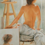 ELIANE MARQUE - L'esquisse - 60x90 Pittura intitolato "ELIANE MARQUE - L'e…" da Eliane Marque, Opera d'arte originale, Pastello