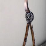 Sculpture titled "La GAZELLE" by Jean-Luc Lacroix (JL LACROIX), Original Artwork, Metals
