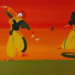 Painting titled "Zowie typical movem…" by Rob Arbouw, Original Artwork, General