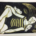 Gravures & estampes intitulée "Francisca" par Louise Tenuta, Œuvre d'art originale