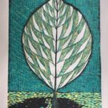 Gravures & estampes intitulée "Ao pé de folha" par Louise Tenuta, Œuvre d'art originale