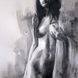 图画 标题为“Nude #345” 由Igor Shulman, 原创艺术品, 粉笔