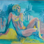 Painting titled "Agustina" by Jill Carrott, Original Artwork, Acrylic